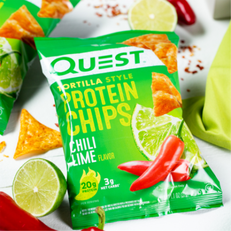 Quest Tortilla Style Protein Chips, Chipsuri Proteice, Cu Aroma De Chili Si Lime, 32 G [2]