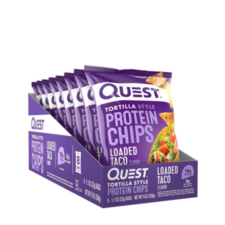 Quest Tortilla Style Protein Chips, Chipsuri Proteice, Cu Aroma De Taco, 32 G [4]