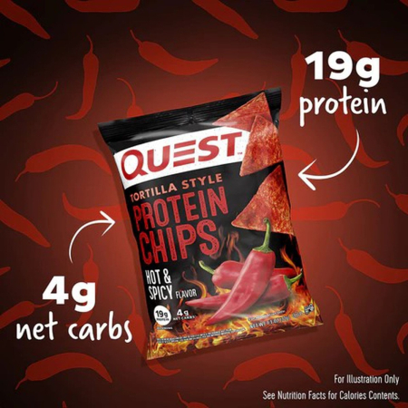 Quest Tortilla Style Protein Chips, Chipsuri Proteice Cu Aroma Picanta, 32 G [2]