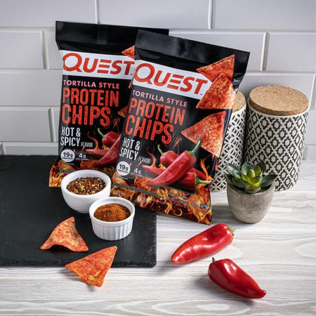 Quest Tortilla Style Protein Chips, Chipsuri Proteice Cu Aroma Picanta, 32 G [1]