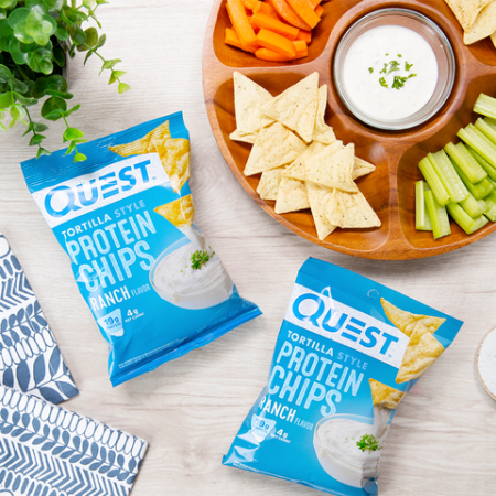 Quest Tortilla Style Protein Chips, Chipsuri Tortilla, Cu Aroma De Ranch, 32 G [3]
