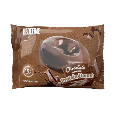 Suplimente alimentare - Redefine Foods Protein Donut Chocolate Flavor, Gogoasa Proteica Cu Aroma De Ciocolata, 58g