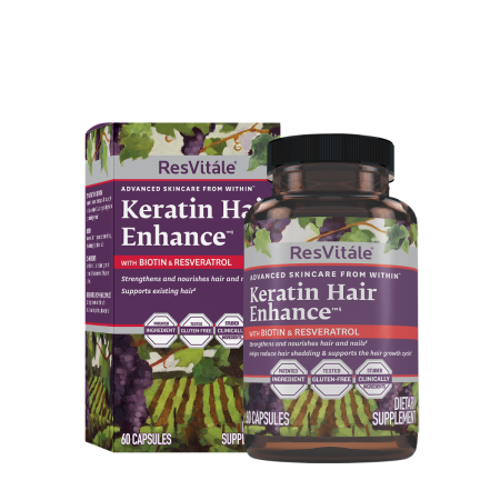 Resvitale Keratin Hair Enhance, Keratina Cu Biotina Si Resveratrol, 60 Cps [1]
