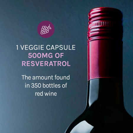 Resvitale Resveratrol 500 Mg Cu Quercetina, Formula Avansata Triactiv Pentru Activarea Genei Longevitatii Cu Trans-resveratrol, 60 Cps [4]