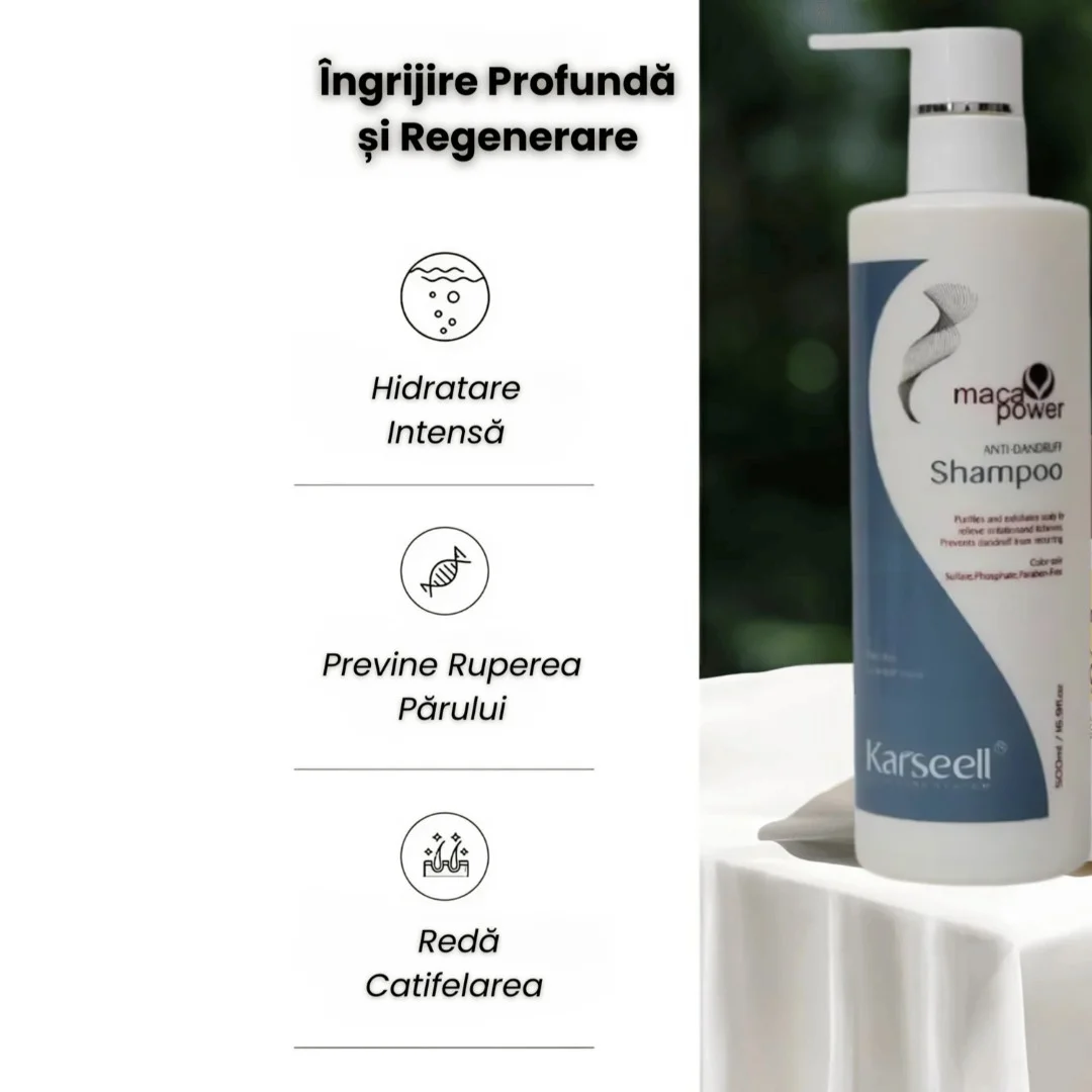 Sampon Antimatreata Karseell (cu ulei de argan, extracte din plante si vitamina E, tratament Intensiv pentru scalp sanatos si par stralucitor) * 500ML [1]