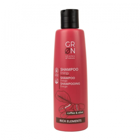 Cosmetice - Sampon energizant Bio Organic Rich Elements cu cafea si masline (250ml), GRN Shades of Nature