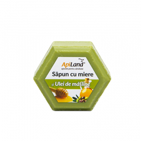 Produse Apicole - Săpun cu miere și ulei de măsline - 100g