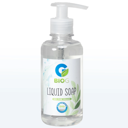 Săpunuri - Săpun Natural Lichid pentru Bebeluși BIO G BABY 250 ml - cu Apă cu Argint, Saponaria, Aloe Vera și Tei Argintiu