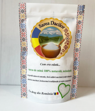 Digestie - Sare neiodata, fina, 100% naturala, pentru gatit, muraturi si bucatarie, Sarea Dacilor, 500g
