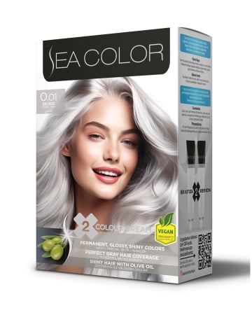 Ingrijire personala - Sea Color Cream Hair Dye – Vopsea cremă pentru păr cu acoperire intensă și strălucire de durată - Tonuri Deschise