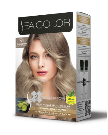 Cosmetice - Sea Color Cream Hair Dye – Vopsea cremă pentru păr cu acoperire intensă și strălucire de durată - Tonuri Deschise