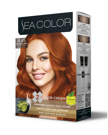 Cosmetice - Sea Color Cream Hair Dye – Vopsea cremă pentru păr cu acoperire intensă și strălucire de durată - Tonuri Inchise