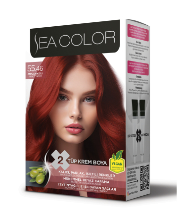 Cosmetice - Sea Color Cream Hair Dye – Vopsea cremă pentru păr cu acoperire intensă și strălucire de durată - Tonuri Inchise