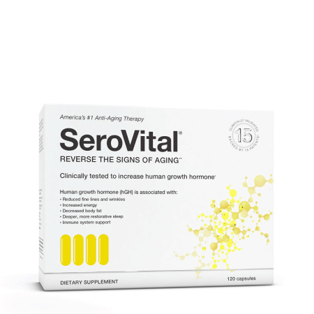 Serovital Reverse The Signs Of Aging, Formula Avansata Pentru Productia Naturala A Hormonului De Crestere Hgh Cu Lizina, 120 Cps [3]