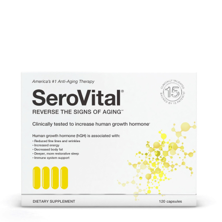 Suplimente alimentare - Serovital Reverse The Signs Of Aging, Formula Avansata Pentru Productia Naturala A Hormonului De Crestere Hgh Cu Lizina, 120 Cps