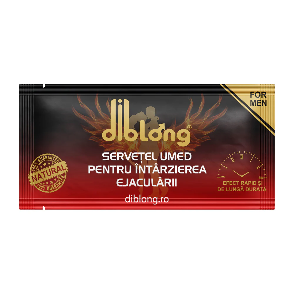 Viata sexuala - Servetel premium DIBLONG - Delay Towel, impotriva ejaculării precoce, 1 buc