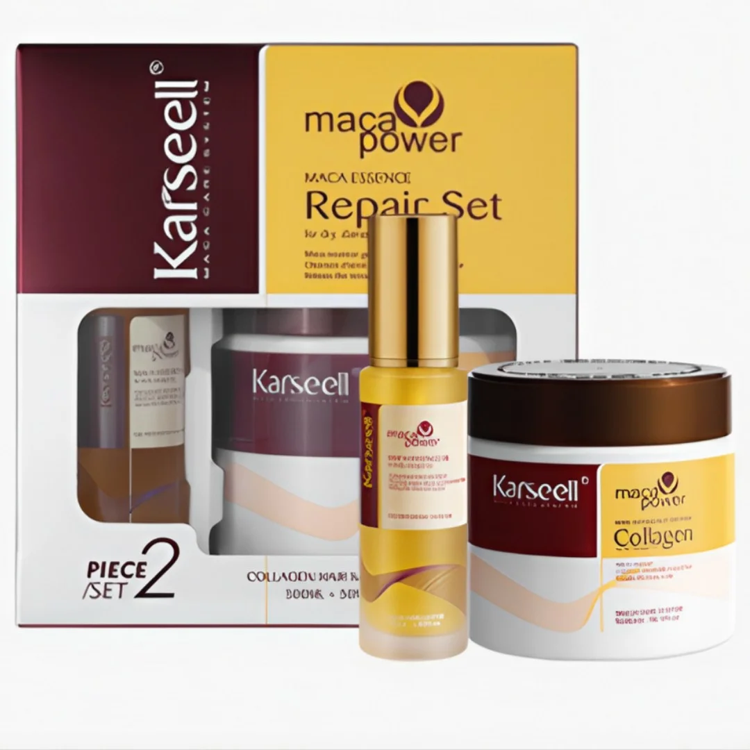 Cosmetice - Set Cadou Karseell pentru Îngrijirea Părului ( Mască și Ulei pentru Hidratare și Reparare Intensivă)