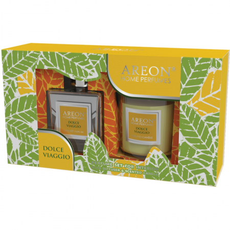 Lumânări Parfumate - Set Home Perfume 150 ml + Candle Dolce Viaggio