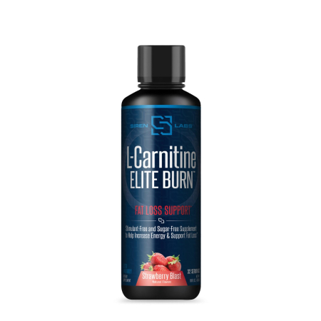 Suplimente alimentare - Sirenlabs L-carnitine Elite Burn, L-carnitina Lichida, Cu Aroma De Capsuni, 480 Ml