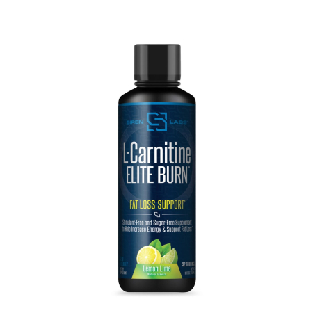 Suplimente alimentare - Sirenlabs L-carnitine Elite Burn, L-carnitina Lichida, Cu Aroma De Lamaie Si Lime, 480 Ml