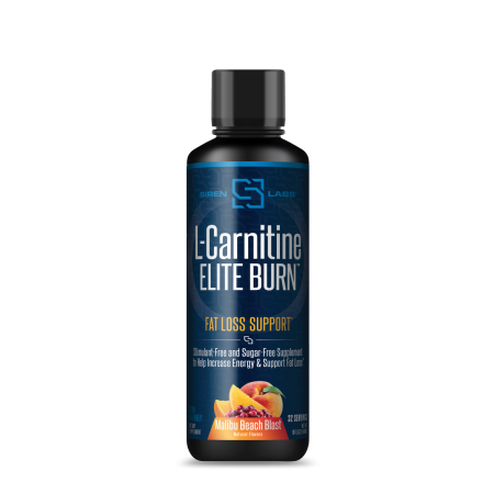 Suplimente alimentare - Sirenlabs L-carnitine Elite Burn, L-carnitina Lichida, Cu Aroma Tropicala, 480 Ml