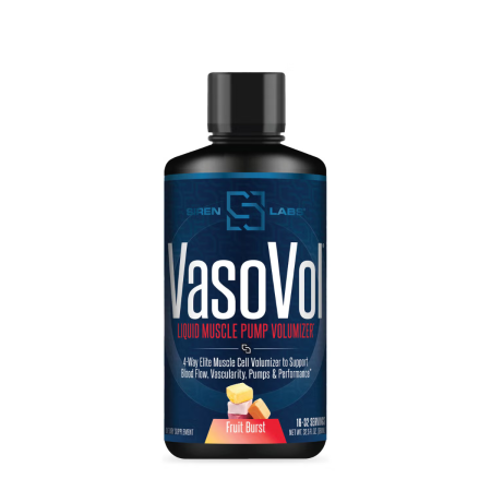 Suplimente alimentare - Sirenlabs Vaso Vol Fruit Burst Flavor, Formula Pentru Cresterea Masei Musculare Cu Aroma De Fruit Burst, 960 Ml