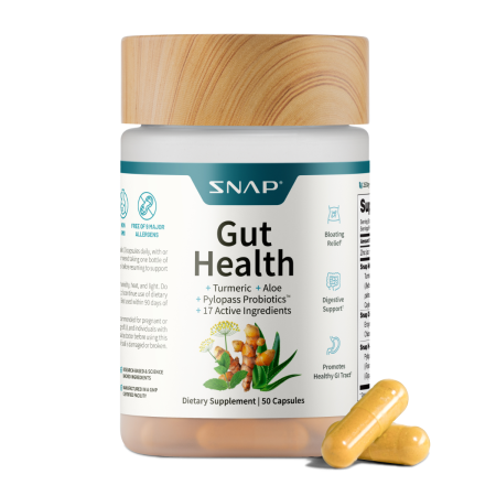 Afectiuni Frecvente - Snap Supplements Gut Health, Pylopass Amestec Pentru Reducerea Helicobacter-pylori, 60 Cps
