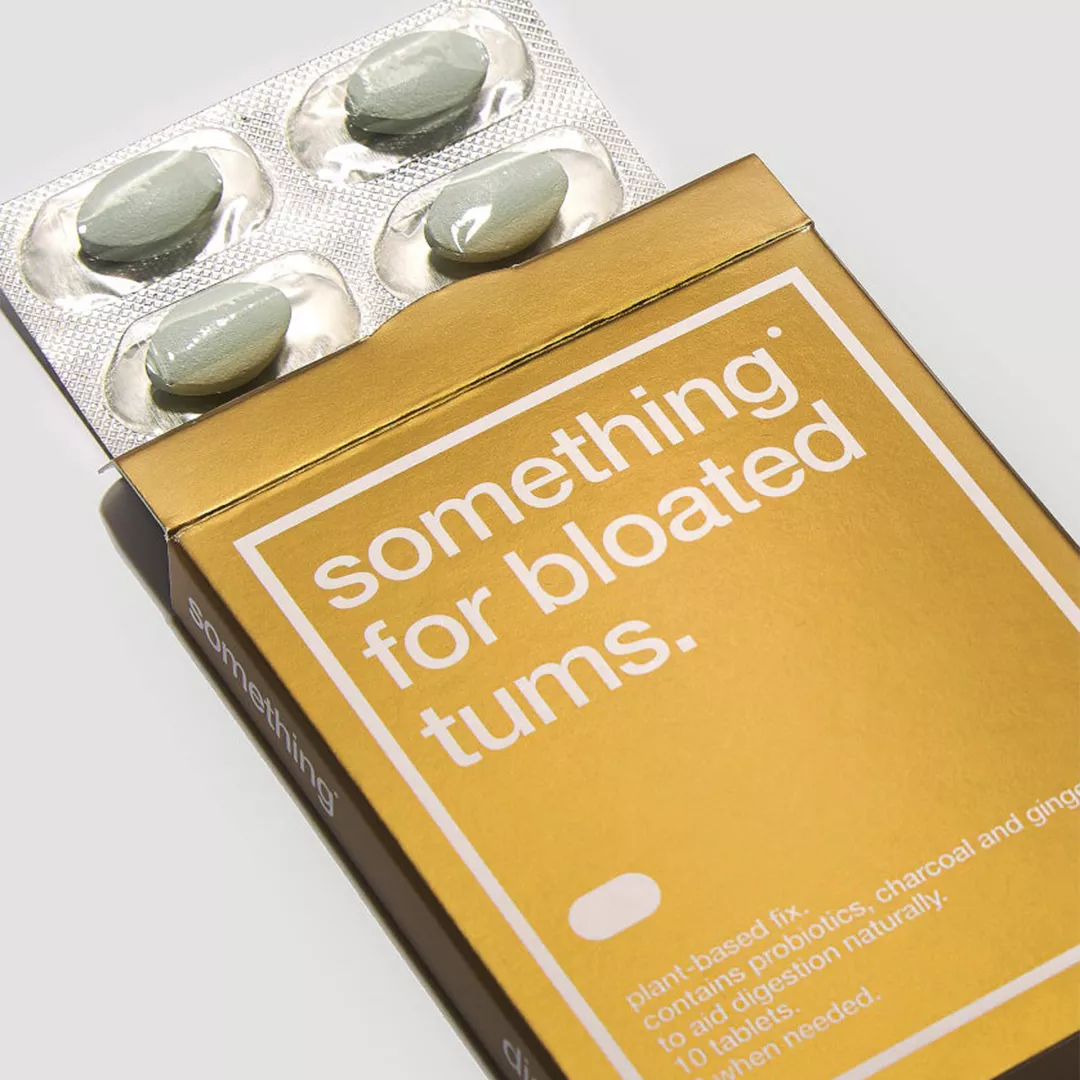 Sistem digestiv - Something for bloated tums - pentru balonare, 10 tablete (elimina discomfortul abdominal, balonare excesiva)