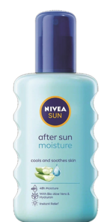 Afectiuni Frecvente - NIVEA Sun After Sun Spray Hidratant 200 ml – Spray după plajă cu Aloe Vera și Acid Hialuronic pentru hidratare și calmare