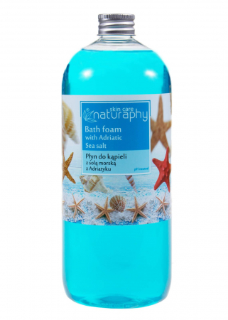 Cosmetice - Spuma de baie cu sare de mare, Naturaphy, 1000 ML