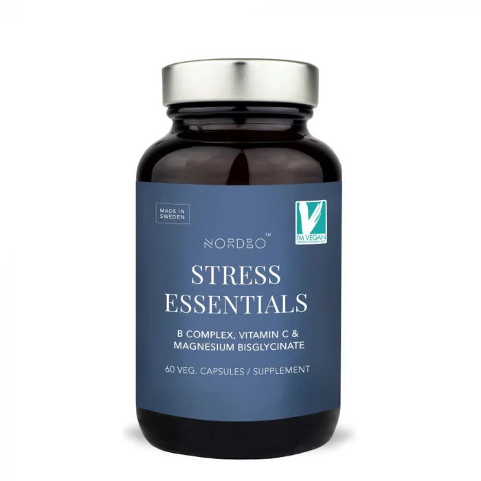 Suplimente Anxietate - Stress Essentials - B-Complex cu Vitamina C si Magneziu – Vegan - 60 capsule
