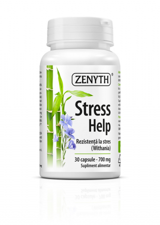 CAMPANIE 1 DECEMBRIE - Stress Help Tonic nervos, adaptogen si antistres. 700 mg/capsula, 30 capsule