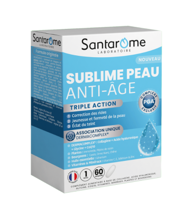 Piele, păr & unghii - Sublime Peau Anti-age x 60 tablete Santarome