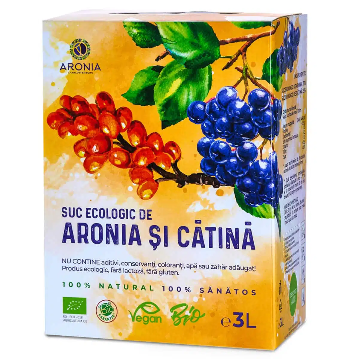 Sucuri medicinale - Suc Aronia si Catina 3L ECO
