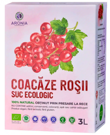 Sucuri medicinale - Suc de Coacăze Roșii 100% Natural și Ecologic la 3L