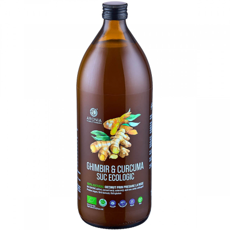 Suplimente alimentare - Suc de Ghimbir și Curcuma 100% Natural și Ecologic la 1 Litru