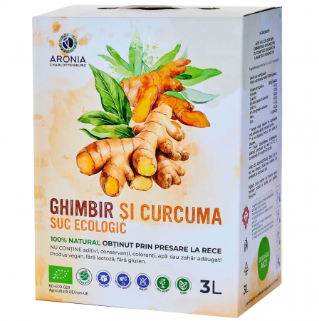 Sucuri medicinale - Suc de Ghimbir și Curcuma 100% Natural și Ecologic la 3L