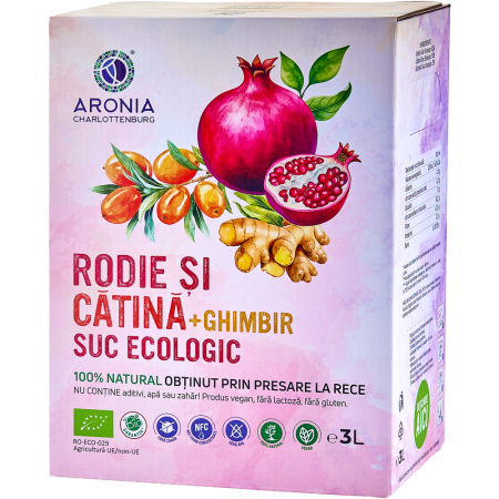 Cătină - Suc de Rodie, Cătină și Ghimbir 100% Natural și Ecologic la 3 litri