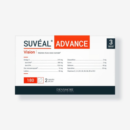 Suplimente alimentare - SUVÉAL® ADVANCE 180 Densmore, 180 capsule - DHA, Luteină, Zeaxantină și Antioxidanți pentru Retină