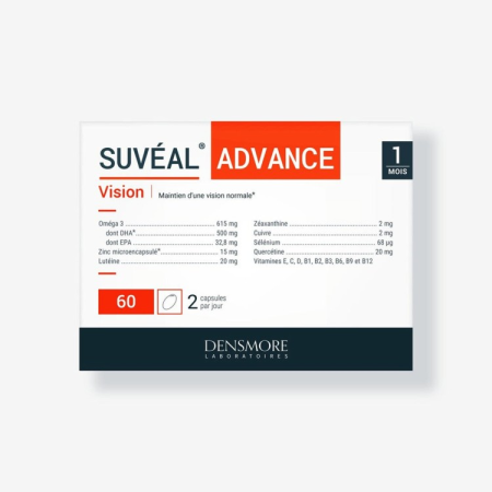 Suplimente alimentare - SUVÉAL® ADVANCE 60 Densmore, 60 capsule - DHA, Luteină, Zeaxantină și Antioxidanți pentru Retină