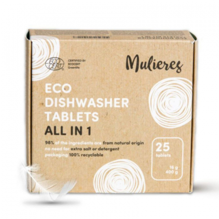 Detergenti & Curatenie - Tablete ecologice pentru masina de spalat vase (25 buc), Mulieres