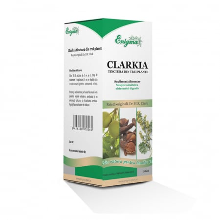 Deparazitare adulti/copii - Tinctura Clarkia din Nuc-negru,Cuisoare, Pelin * 50 ml ((Giardoza, Oxiuraza, Ascaridioza, Teniaza) Copii peste 6 ani!