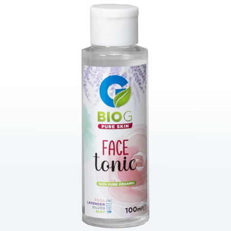 Cosmetice - Tonic Natural pentru Față BIO G Pure Skin 100 ml - cu Rosa Damascena, Lavandă, Mentă și Apă cu Argint