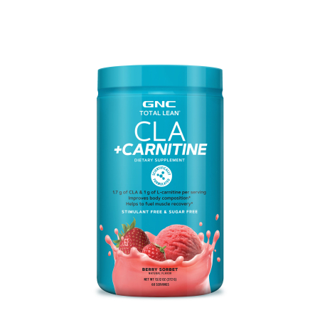 Suplimente alimentare - Total Lean Cla + Carnitine, Acidul Linoleic Conjugat Si Carnitina, Cu Aroma De Serbet De Fructe De Padure, 372 G