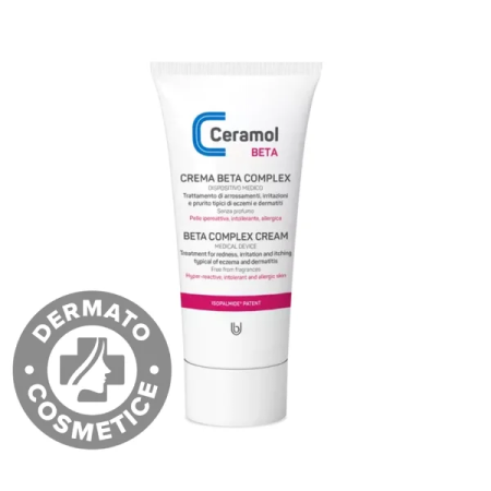 Cosmetice - Tratament dermatocosmetic pentru eczeme, dermatite și roșeață Beta, 50 ml, Ceramol - calmarea pielii și refacerea barierei cutanate