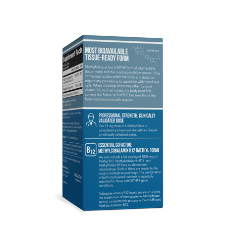 Triquetra L-methylfolate 5-mthf, Forma Bioactiva A Acidului Folic Pentru Sustinerea Functiei Cognitive, A Energiei Celulare Si A Sistemului Nervos, 60 Cps [2]