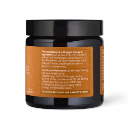 True Omega, Omega-3, Omega-7 (60 capsule softgel), Ancient and Brave [1]
