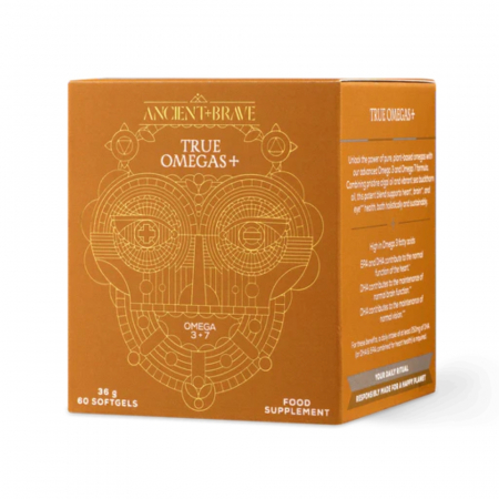 True Omega, Omega-3, Omega-7 (60 capsule softgel), Ancient and Brave [2]