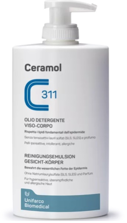 Cosmetice - Ulei de curățare pentru ten și corp, 400 ml, Ceramol - pentru piele atopică, sensibilă și hiperreactivă