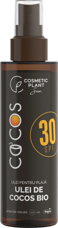 Cosmetice - Ulei de plajă cu cocos SPF 30, 150 ml - protecție UVA/UVB, hidratare și piele catifelată